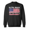 Womens We Are The People Men And Women Vintage Usa Flag Ultra Mega Sweatshirt