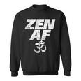 Zen Af Om Symbol Vintage Meditation Yoga Distressed V2 Sweatshirt