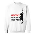 Black Cat Sayes Hey Cat Sayes Hey Sweatshirt