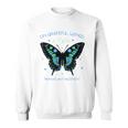 Butterfly On Grateful Wings I Fly Transplant Recipient Sweatshirt