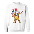 Dabbing Uncle Sam Taco 4Th Of July Kids Boys Girls Sweatshirt