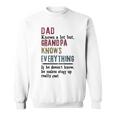 Dad Knows A Lot But Grandpa Know Everything Sweatshirt
