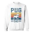 Dog Pug Papa - Vintage Pug Dad Sweatshirt