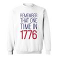 Fourth Of July Remember 1776 Funny 743 Shirt Sweatshirt