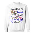 Friends Dont Let Friends Fight Chronic Inflammatory Demyelinating Polyneuropathy Cidp Alone Unicorn Blue Ribbon Cidp Support Cidp Awareness Sweatshirt