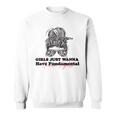 Girls Just Wanna Have Fundamental Human Rights Funny V3 Sweatshirt