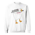 Goose With Knife Sticker Goose Sticker Funny Quotes Funny Animal Stickerspeace Was Never An Option Sweatshirt