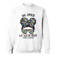 In April We Wear Blue Autism Awareness Month Sweatshirt