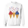 Memorial Day 4Th Of July Holiday Patriotic Ice Cream Sweatshirt