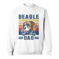 Mens Beagle Dad Father Retro Beagle Gifts Dog Dad Sweatshirt