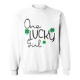 One Lucky Girl Funny St Patrick Day Sweatshirt