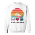 Peace Love Cruising Family Cruise Vacation Matching Gift Sweatshirt