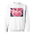 Pink Roses In Garden Sweatshirt