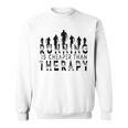 Running Is Cheaper Than Therapy A Celebration Of Running Sweatshirt