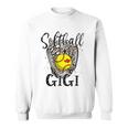Softball Gigi Leopard Game Day Softball Lover Grandma Sweatshirt