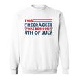 This Firecracker Was Born On 4Th Of July Patriotic Birthday Sweatshirt