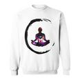 Zen Buddhism Inspired Enso Cosmic Yoga Meditation Art Sweatshirt