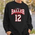 12Th Birthday Basketball Lover 12 Years Old Bday Sweatshirt Gifts for Him