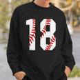 18 Baseball Mom Baseball Player Number 18 Sport Lover Sweatshirt Gifts for Him