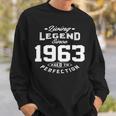 1963 Birthday Gift Living Legend Since 1963 Aged To Perfection Sweatshirt Gifts for Him