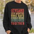 27 Year Wedding Anniversary Gifts For Her Him Couple V2 Sweatshirt Gifts for Him