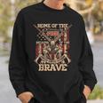 4Th Of July Military Home Of The Free Because Of The Brave Sweatshirt Gifts for Him