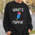 4Th Of July Summer Whats Poppin Funny Firework Sweatshirt Gifts for Him