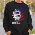 Abraham Lincoln 4Th Of July Merica Men Women American Flag Sweatshirt Gifts for Him