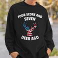 American Flag Deer 4Th Of July - Seven Deer Ago Sweatshirt Gifts for Him
