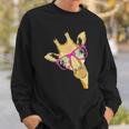 Animal Tees Hipster Giraffe Lovers Sweatshirt Gifts for Him
