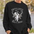 Antelope Bad To The Bone Skull Art Sweatshirt Gifts for Him