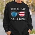 Anti Joe Biden Ultra Maga The Return Of The Great Maga King V3 Sweatshirt Gifts for Him