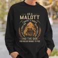 As A Malott I Have A 3 Sides And The Side You Never Want To See Sweatshirt Gifts for Him