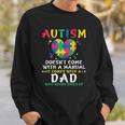 Autism Doesnt Come With Manual Dad Autism Awareness Puzzle Sweatshirt Gifts for Him