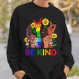 Be Kind Sign Language Hand Talking Lgbtq Flag Gay Pride Sweatshirt Gifts for Him