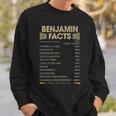 Benjamin Name Gift Benjamin Facts Sweatshirt Gifts for Him