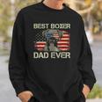 Best Boxer Dad Everdog Lover American Flag Gift Sweatshirt Gifts for Him