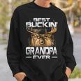 Best Buckin Grandpa Ever Deer Hunting Bucking Father Sweatshirt Gifts for Him