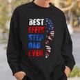 Best Effin’ Step Dad 4Th Of July Ever Shoes Trace Flag Sweatshirt Gifts for Him