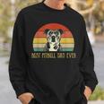 Best Pitbull Dad Ever Pitbull Dog Lovers Fathers Day Sweatshirt Gifts for Him