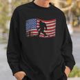 Bigfoot American Flag Sasquatch 4Th July Gift Sweatshirt Gifts for Him