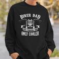 Biker Dad Motorcycle Fathers Day Design For Fathers Sweatshirt Gifts for Him