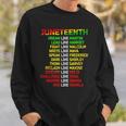 Black Women Freeish Since 1865 Party Decorations Juneteenth Sweatshirt Gifts for Him