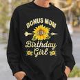 Bonus Mom Of The Birthday Girl Sunflower Family Matching Sweatshirt Gifts for Him