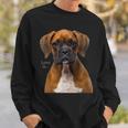 Boxer Dog Dog Mom Dad Love Is Puppy Pet Women Men Kids Sweatshirt Gifts for Him