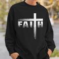 Christian Faith & Cross Christian Faith & Cross Sweatshirt Gifts for Him