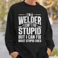 Cool Welding Art For Men Women Welder Iron Worker Pipeliner Sweatshirt Gifts for Him