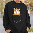 Cute Guinea Pig In Breast Pocket For Guinea Pig Owner Sweatshirt Gifts for Him