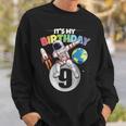 Dabbing Astronaut 9Th Birthday Boy Girl 9 Years 2013 Sweatshirt Gifts for Him