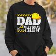 Dad Birthday Crew Construction Birthday Party Supplies Sweatshirt Gifts for Him